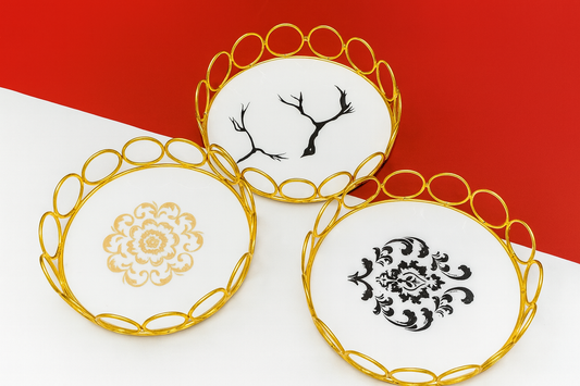 Round ring cosmetic vanity