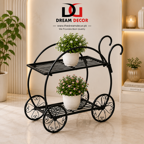 Decorative Metal Flower Cart / Bicycle Plant Stand