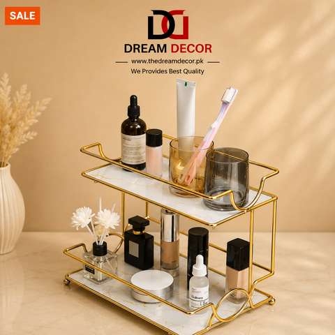 Premium Metal Makeup Organizer