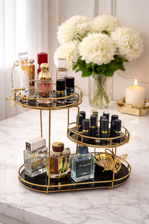 Multipurpose  Organizer Stand for Makeup & Serving