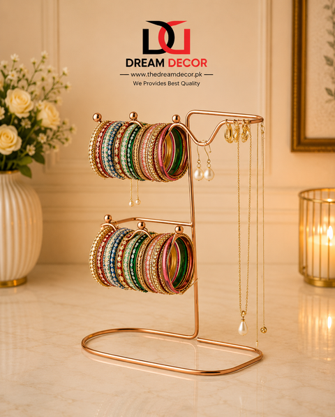 Multi-Tier Bangle & Jewelry Organizer Stand