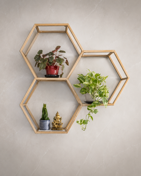Geometric Wall Display Shelf