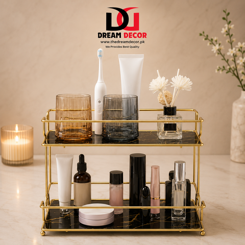 curves style 2 Tier Shelf Organizer