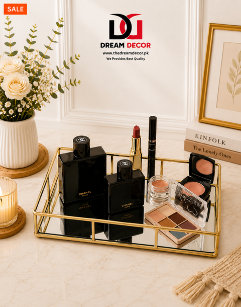 Luxury Glass vanity Tray