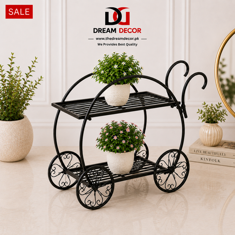 Decorative Metal Flower Cart / Bicycle Plant Stand