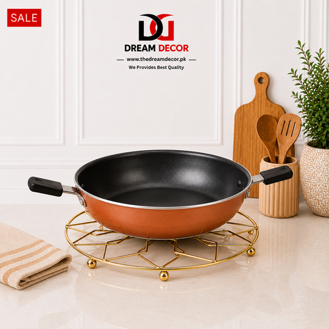 Luxury Golden Metal Trivet / Hot Pot Stand