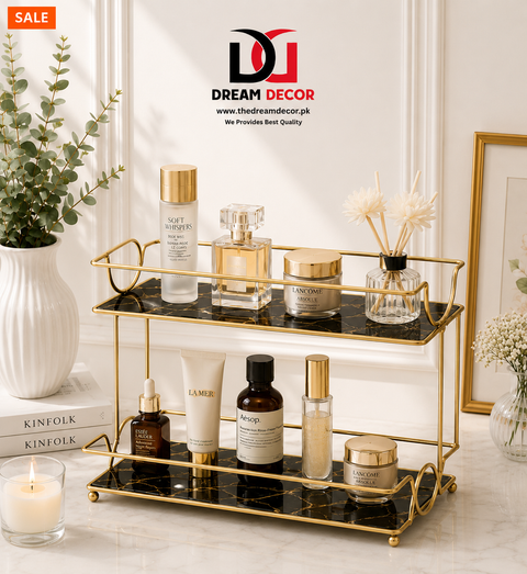 curves style 2 Tier Shelf Organizer