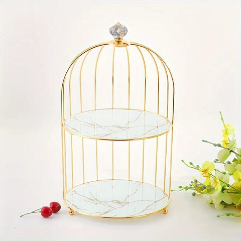 Luxury Golden Cage Makeup & Perfume Organizer