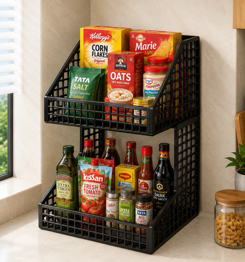 2-Tier Multipurpose Kitchen Storage Basket