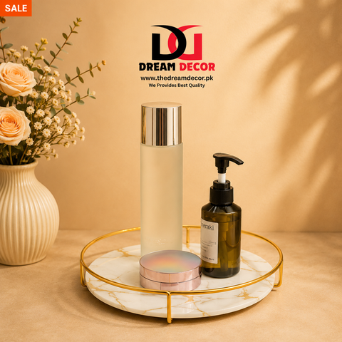 Make-up Organizer Tray, Decorative Glass Vanity Perfume Tray