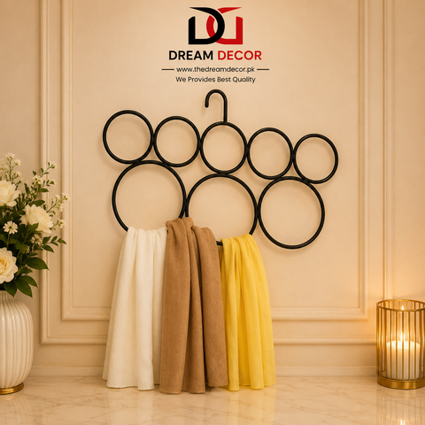 Multi-Ring Scarf & Dupatta Organizer Hanger