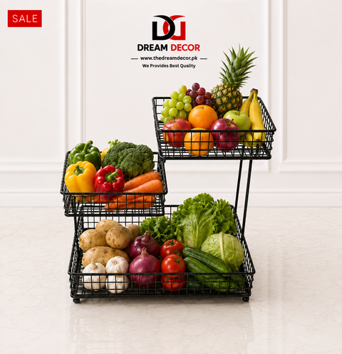 3-Tier Fruit & Vegetable Storage Basket