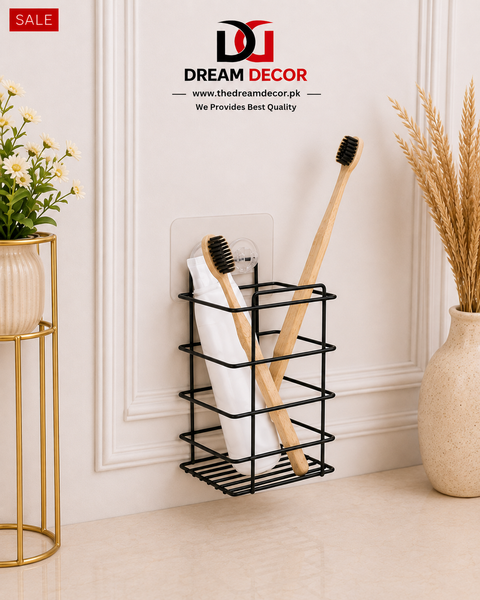 Wall-Mounted Storage Rack for Bathroom Accessories