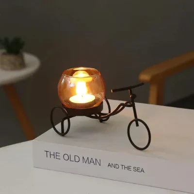 Candle Holder Shape Of Bicycle