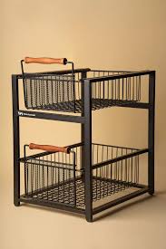 Metal Fruit & Vegetable Storage Basket Rack
