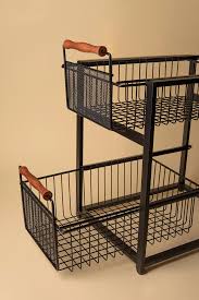 Metal Fruit & Vegetable Storage Basket Rack