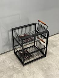 Metal Fruit & Vegetable Storage Basket Rack
