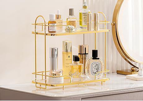 Cosmetics Storage Rack Make-up Organizer Metal Frame