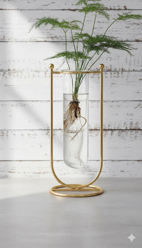 Modern Geometric Test Tube Planter Set (2-Piece)